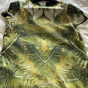 Tropical Leaf Print Top